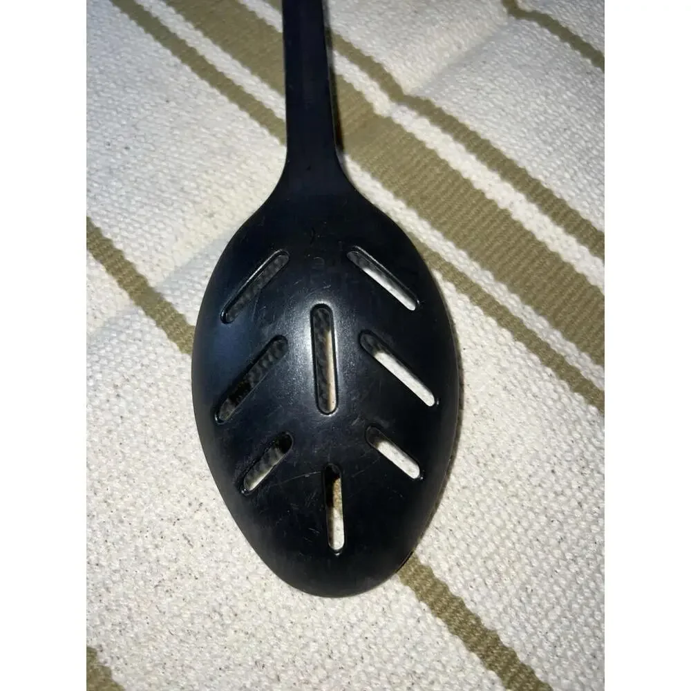 Calphalon Slotted Serving Spoon 8 Slots Nylon Silicone Black 14
